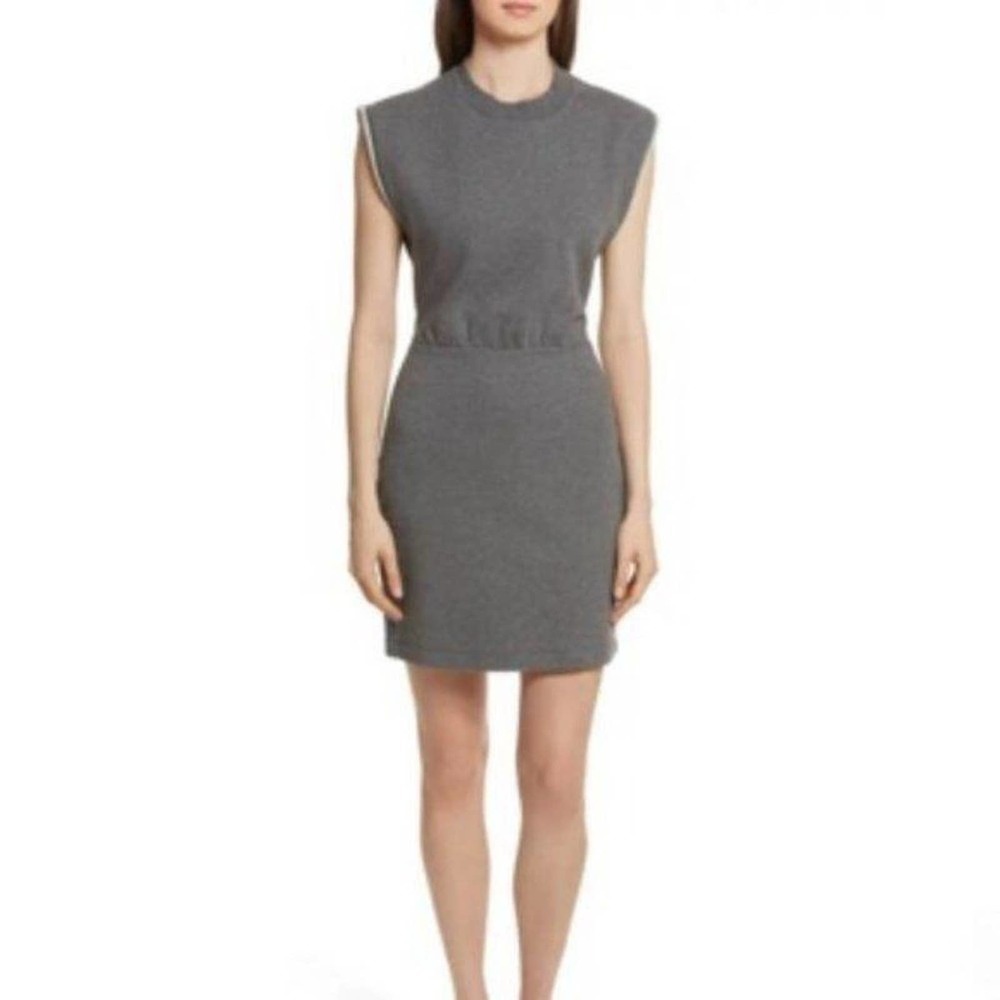 T by Alexander Wang French Terry Open Back Mini Dress Size Medium